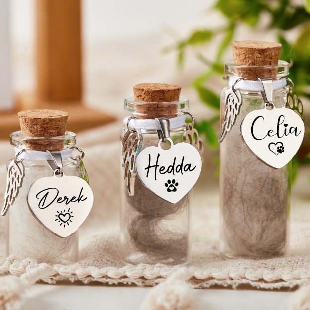Personalized Pet Fur Memorial Jar | BKPet70