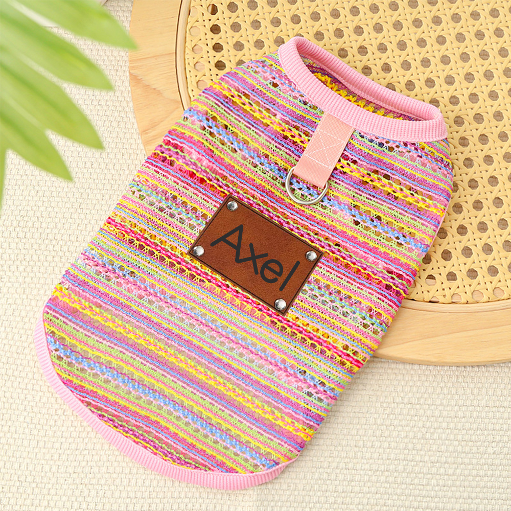 Personalized Breathable Pet Summer Cool Mesh Vest | BKPet191