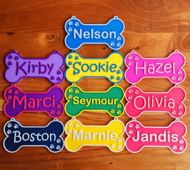 Personalized 3D Printed Dog Name Crate Sign | BKPet359