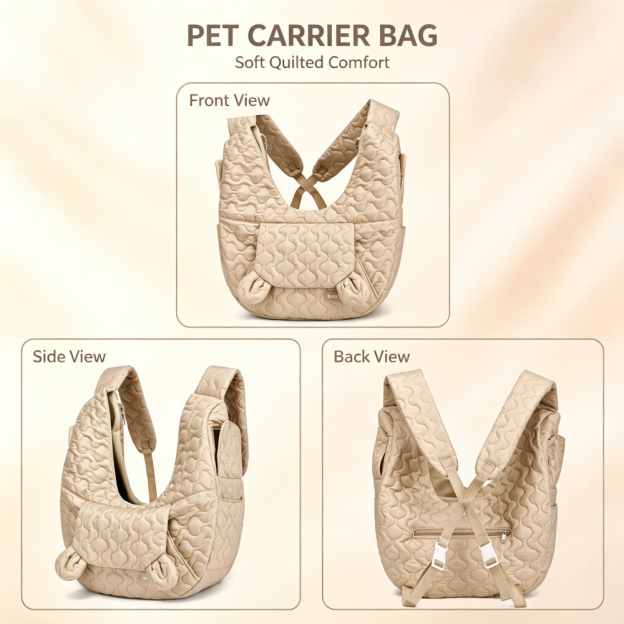 Personalized Convertible Front & Rear Carry Small Pet Travel Backpack | MNHome98