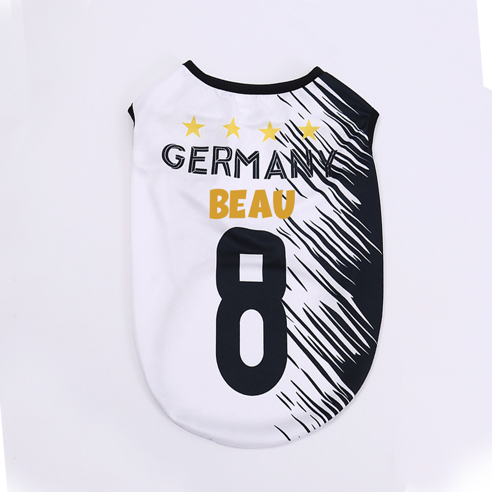 Personalized Dog & Cat Soccer Fan Sporty Vest | MNCloth217