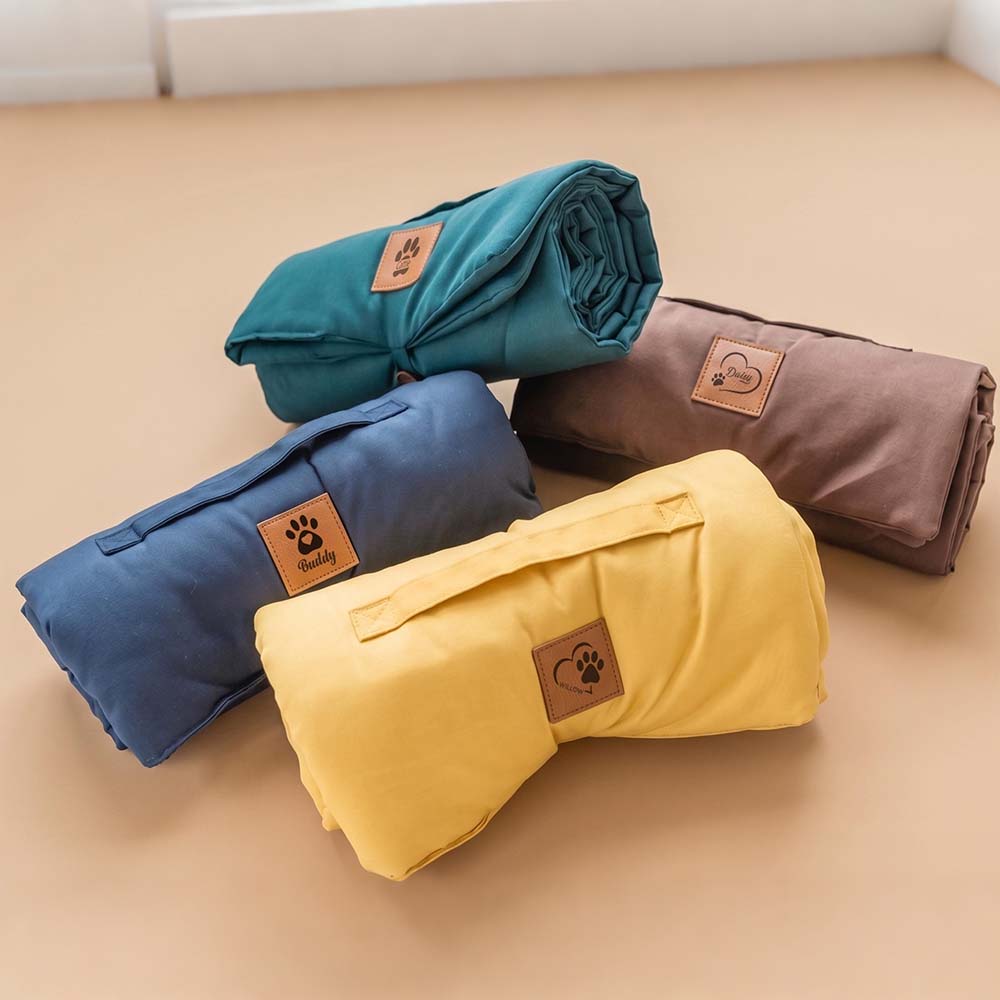 Personalized Portable Roll-Up Pet Mat | BKPet619