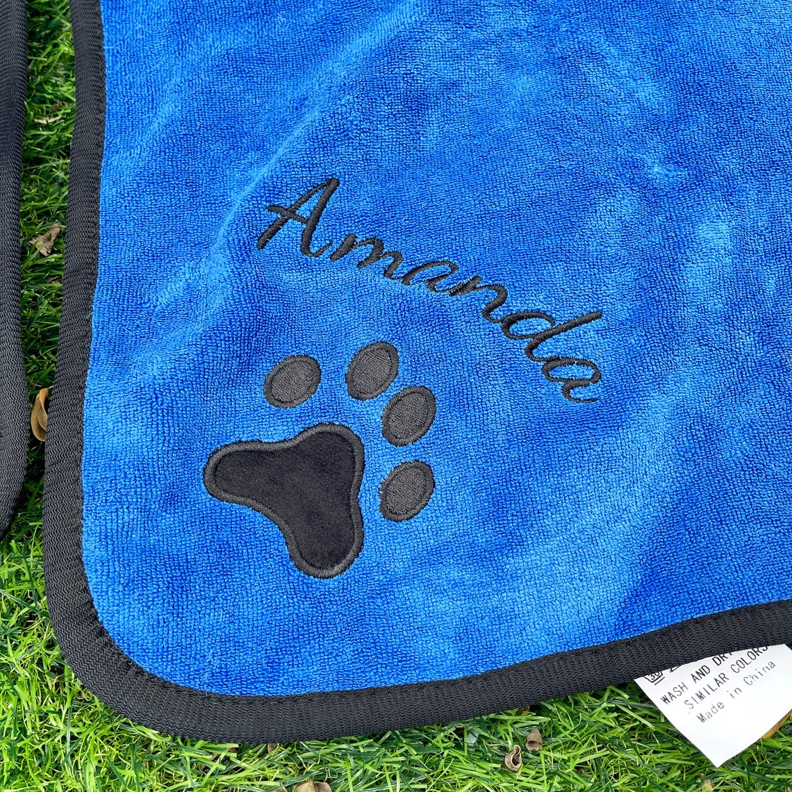 Personalized Pet Embroidery Soft Bathrobe Towel | BKPet92
