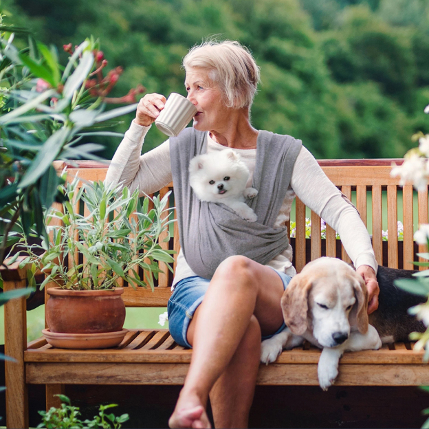 Personalized Pet Hands Free Pet Wrap Sling Carrier | BKPet149