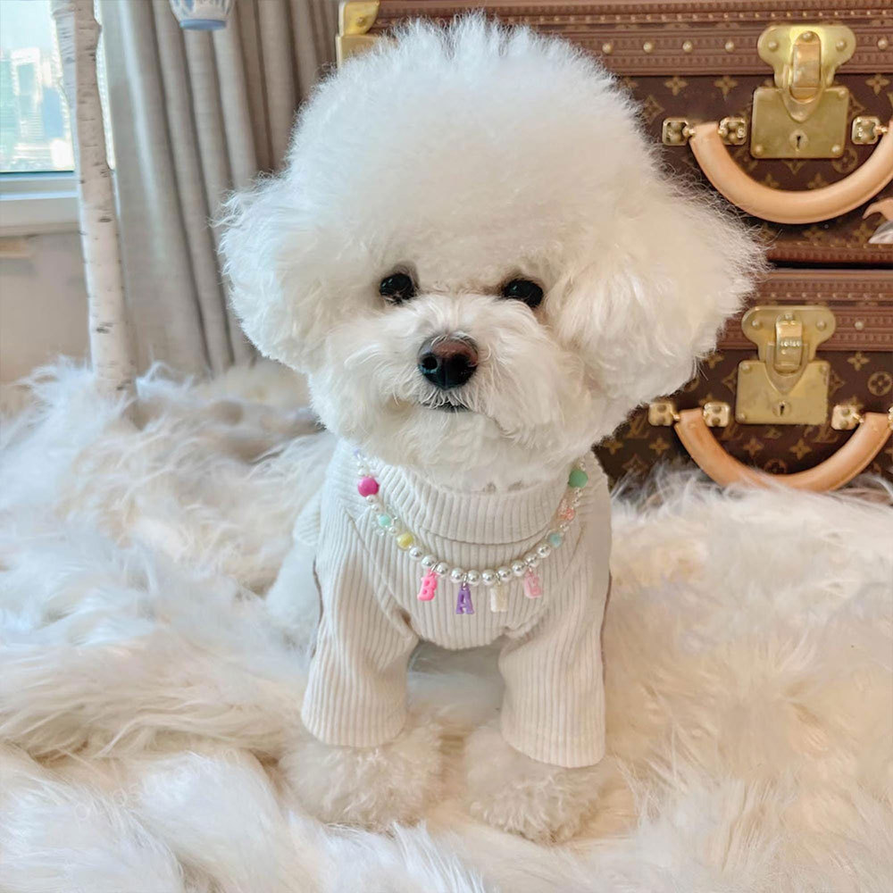 Personalized Handmade Pet Gift Pearl Necklace | BKPet171