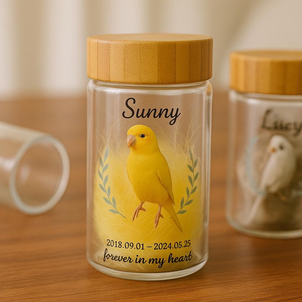 Personalized Pet Fur Memorial Jar | BKPet466