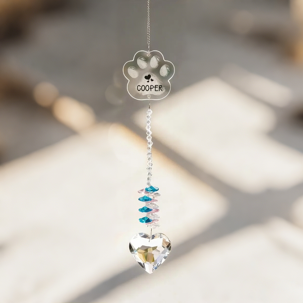 Personalized Pet Memorial Suncatcher Rainbow Bridge Tribute | MNMemo20