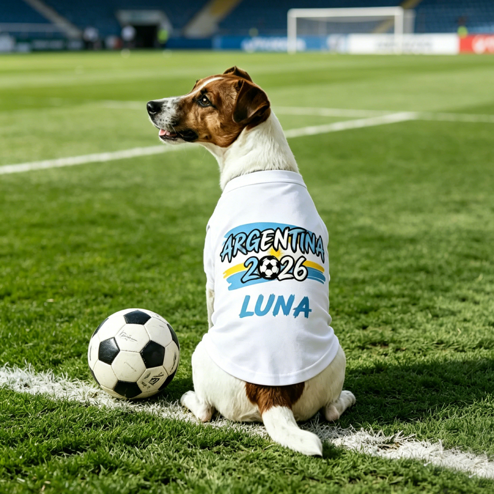 Personalized Dog Soccer 2026 Flat Dog Tank Top | MNCloth213