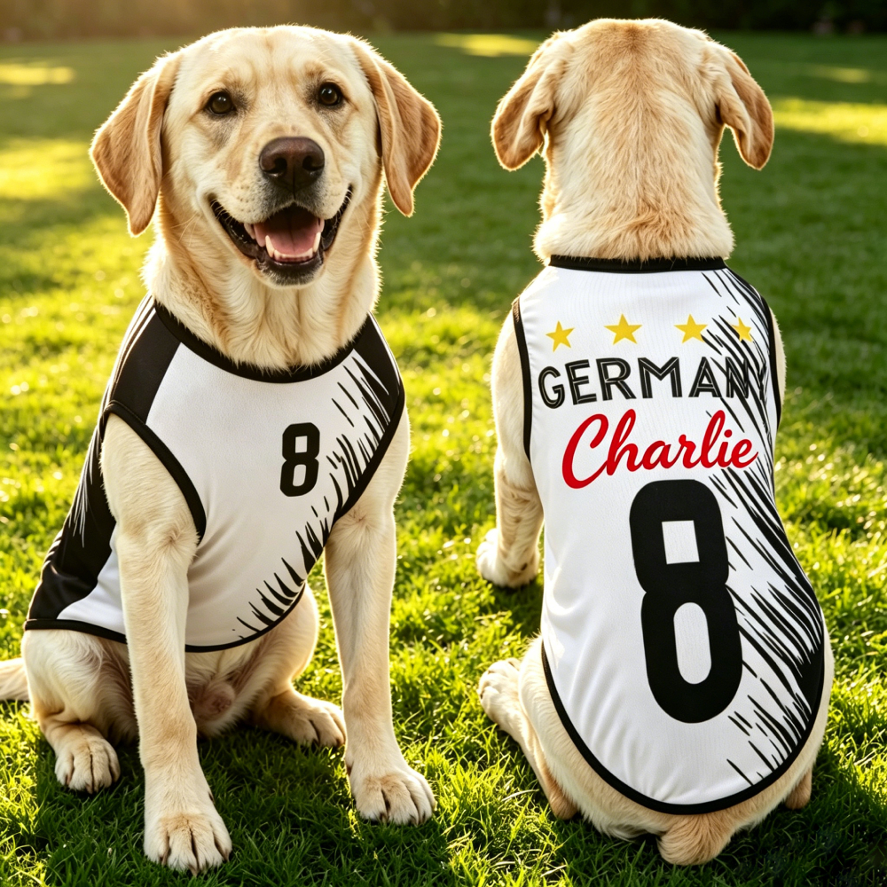 Personalized Dog & Cat Soccer Fan Sporty Vest | MNCloth217