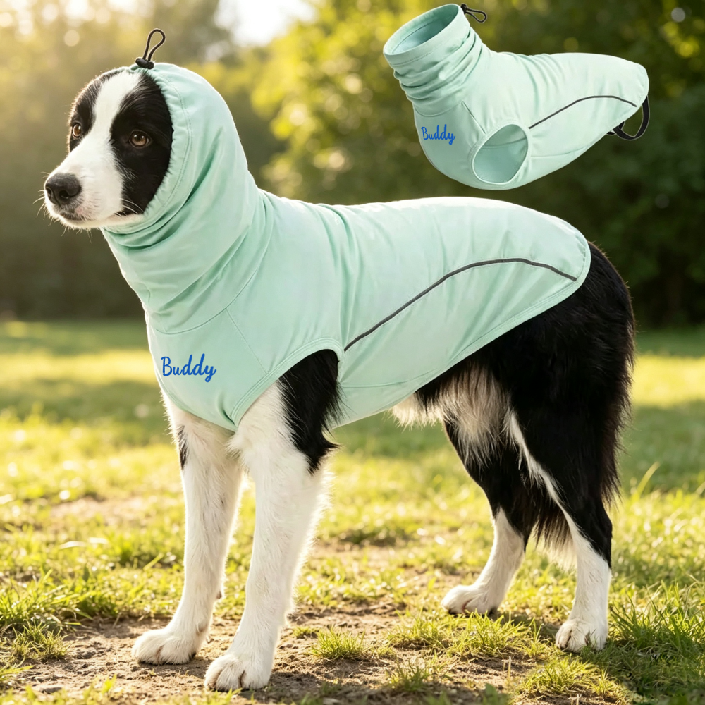 Personalized Ice Cooling Sun Protection Dog Vest With Neck Scarf | MNCloth240