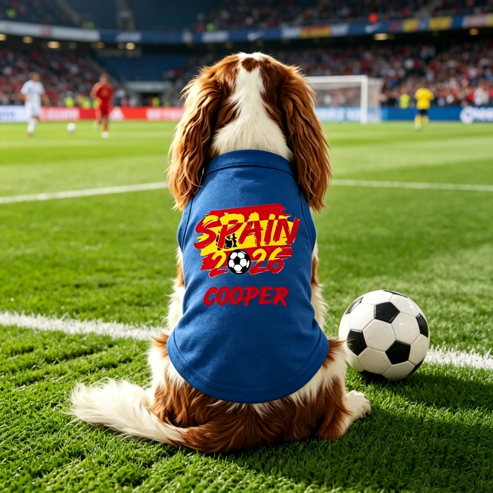 Personalized Dog Soccer 2026 Flat Dog Tank Top | MNCloth213