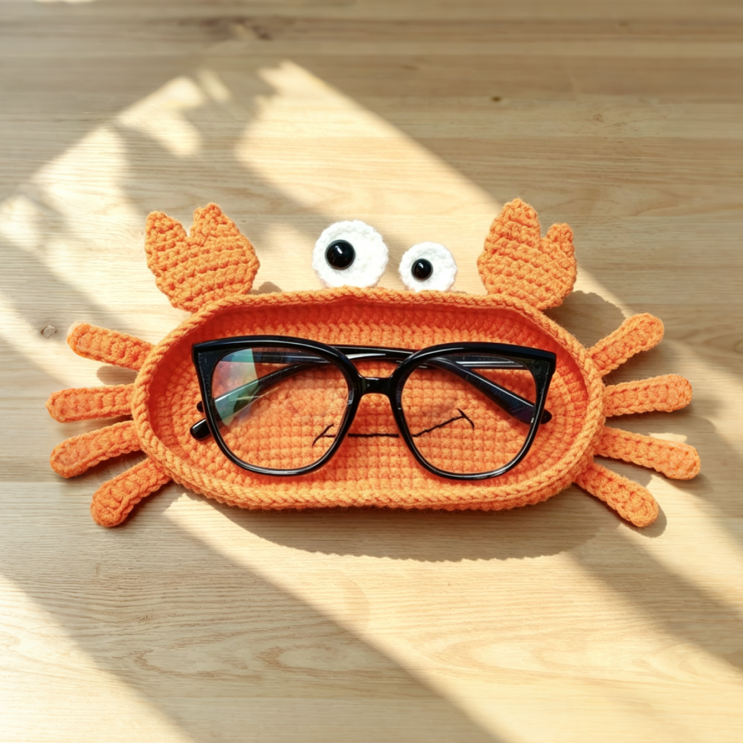 Handmade Crochet Animal Glasses Holder For Kids And Grandparent | MNGift29