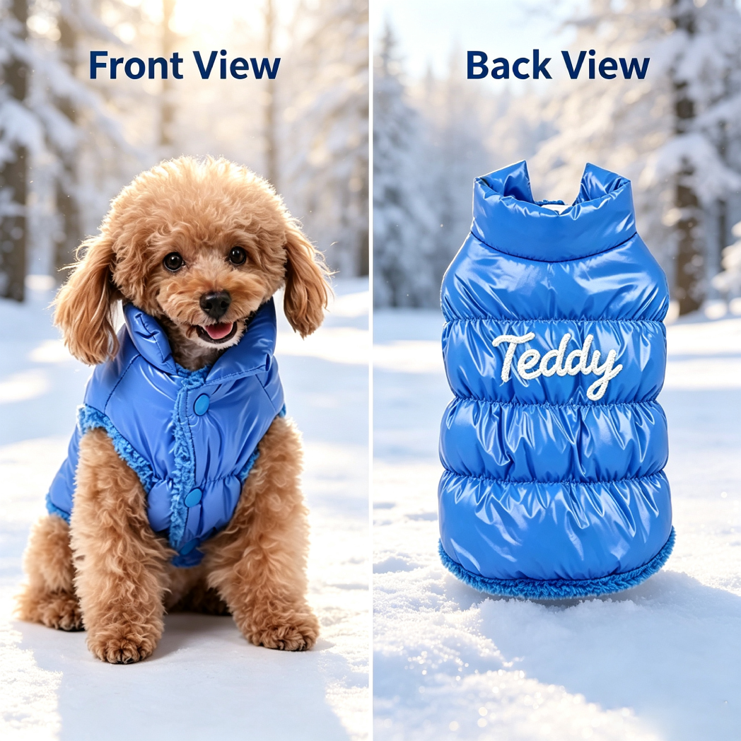 Personalized Pets Winter Warm Windproof Jacket | MNCloth254