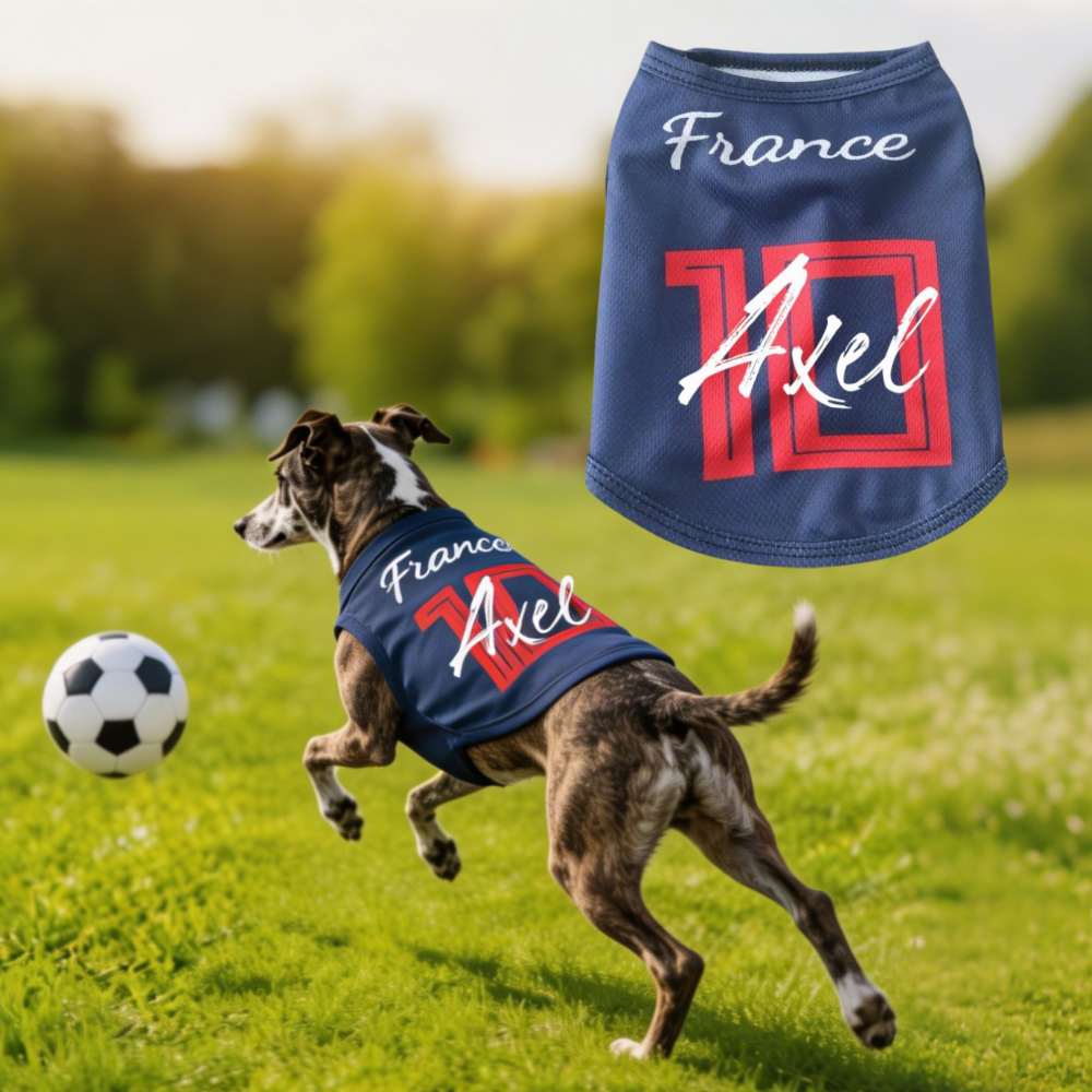 Personalized Dog & Cat Soccer Fan Sporty Vest | MNCloth216