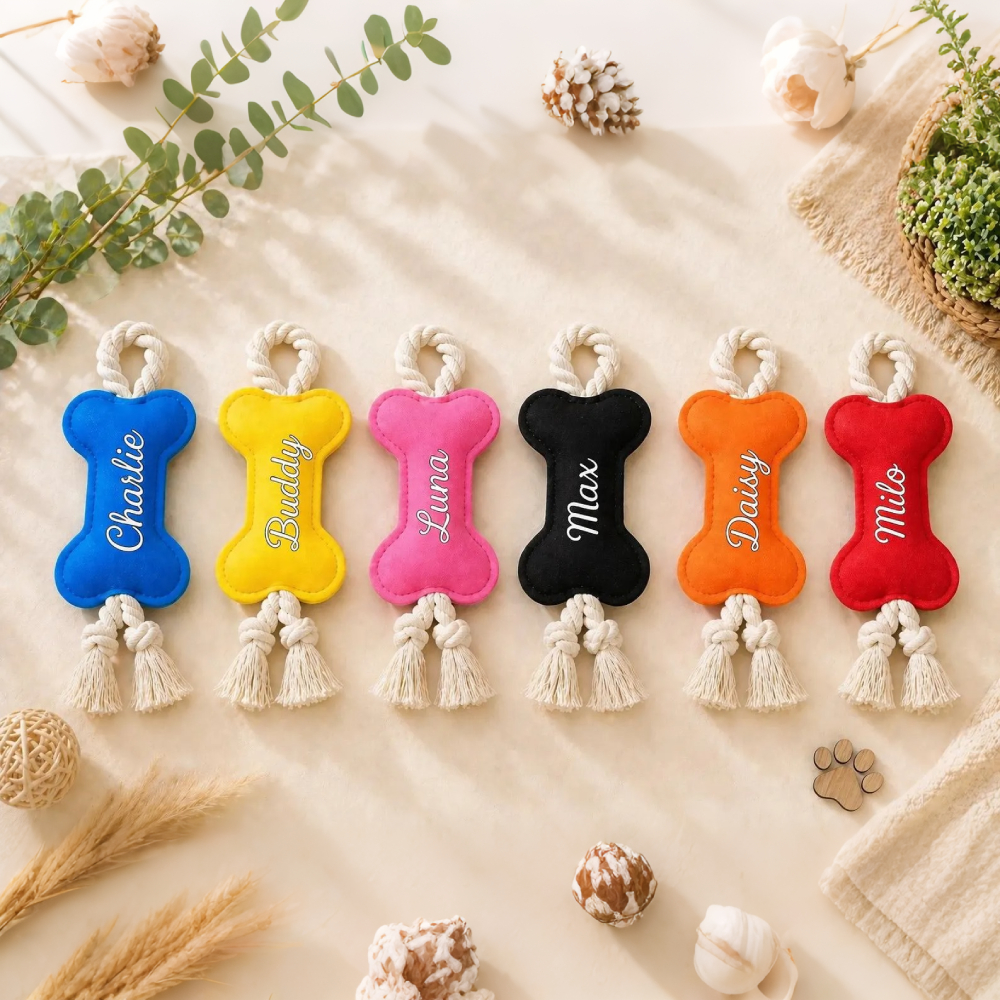 Personalized Bone Dog Toy | MNToy26