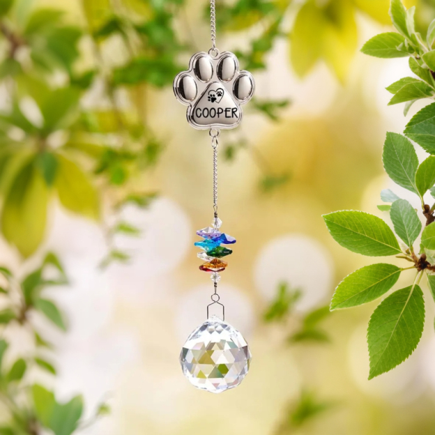 Personalized Pet Memorial Suncatcher Rainbow Bridge Tribute | MNMemo20
