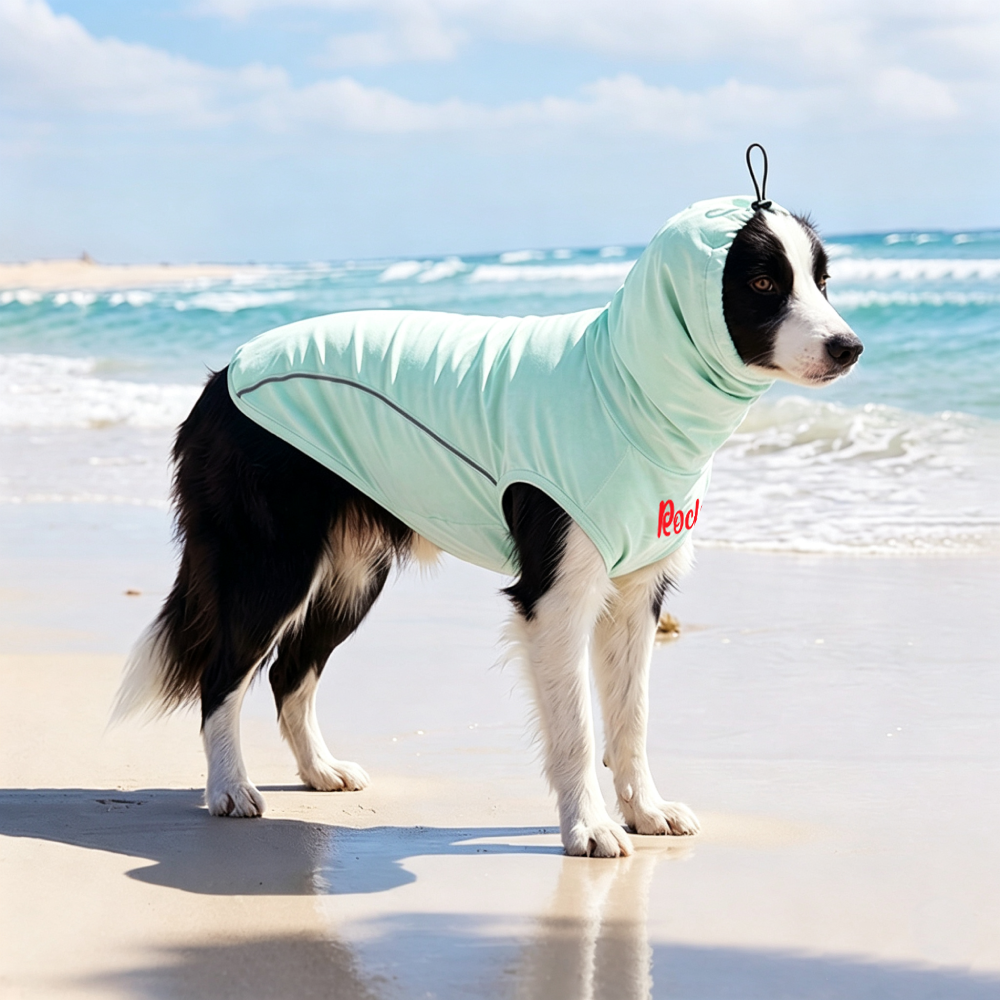 Personalized Ice Cooling Sun Protection Dog Vest With Neck Scarf | MNCloth240
