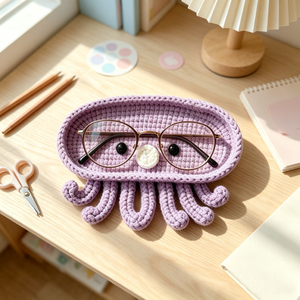 Handmade Crochet Animal Glasses Holder For Kids And Grandparent | MNGift29