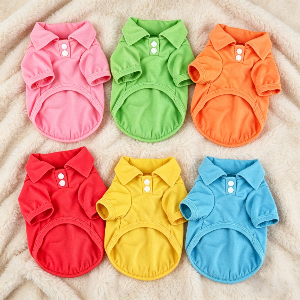 Personalized Embroidered Name Pet Solid Color Polo Shirt | MNCloth209