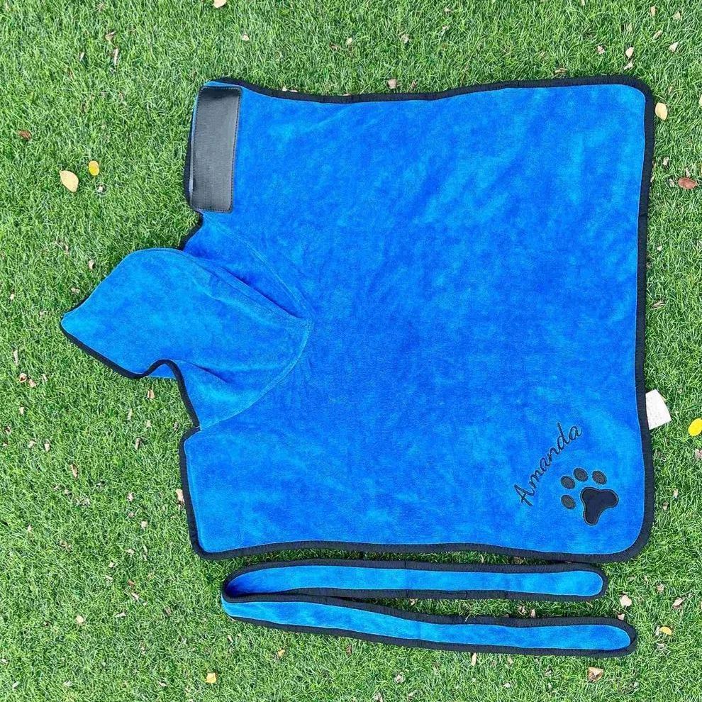 Personalized Pet Embroidery Soft Bathrobe Towel | BKPet92