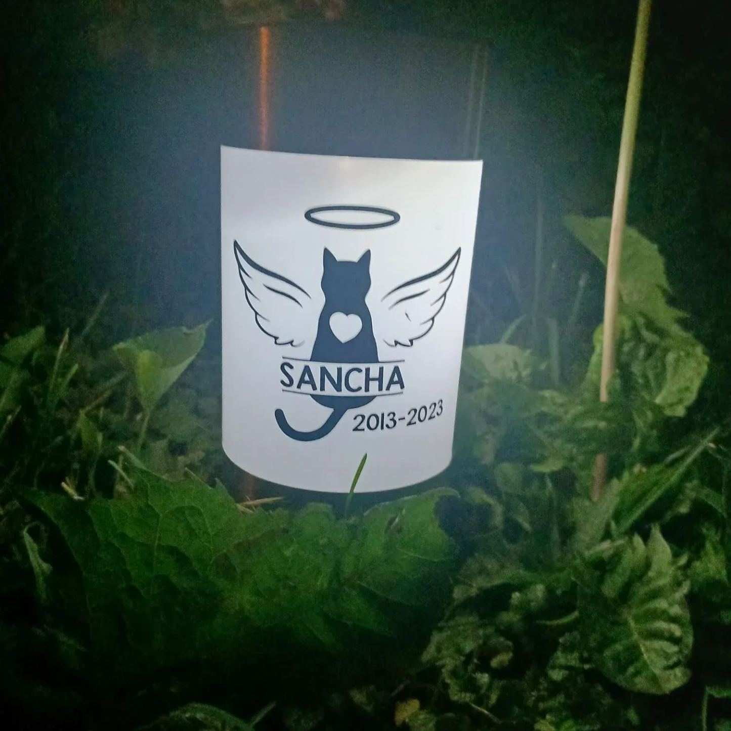 Personalized Pet Loss Gift Memorial Solar Light | BKPet186