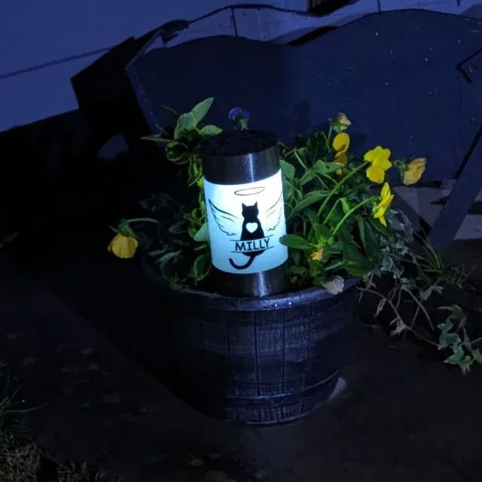Personalized Pet Loss Gift Memorial Solar Light | BKPet186