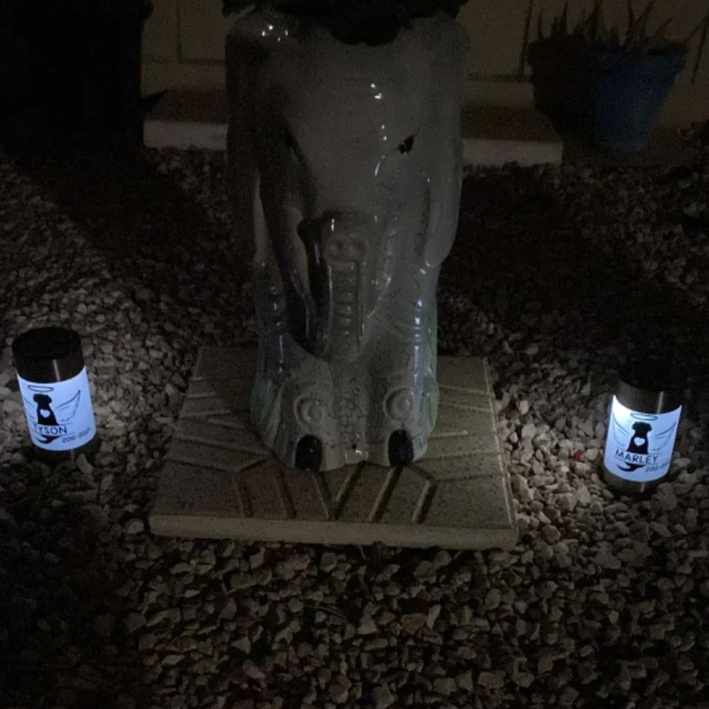 Personalized Pet Loss Gift Memorial Solar Light | BKPet186