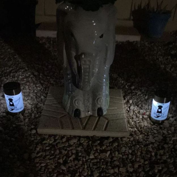 Personalized Pet Loss Gift Memorial Solar Light | BKPet186