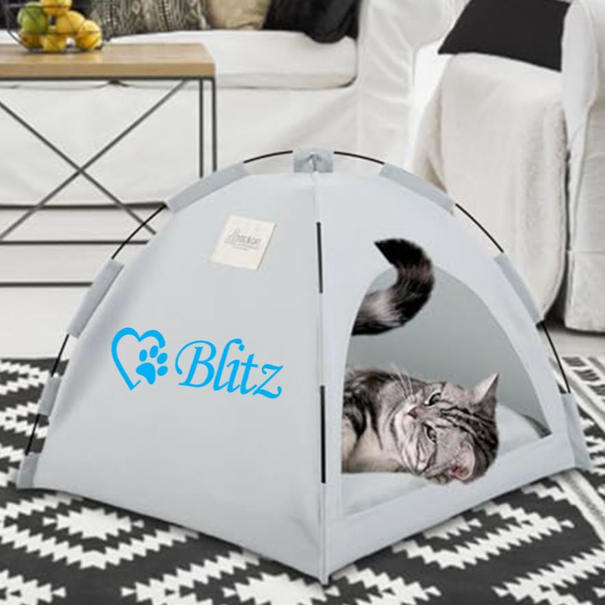 Personalized Foldable Cat Dog Tent Cave  | BKPet195