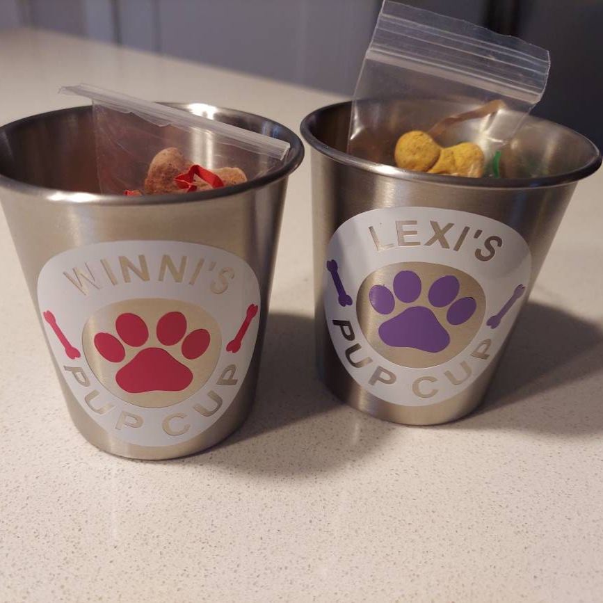 Personalized Pet Stainless Steel Reusable Pup Cup Mug | BKPet263