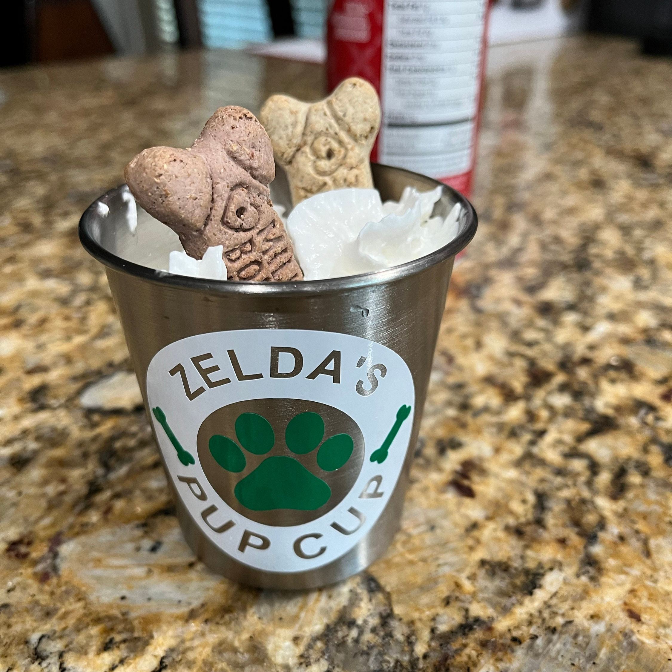 Personalized Pet Stainless Steel Reusable Pup Cup Mug | BKPet263