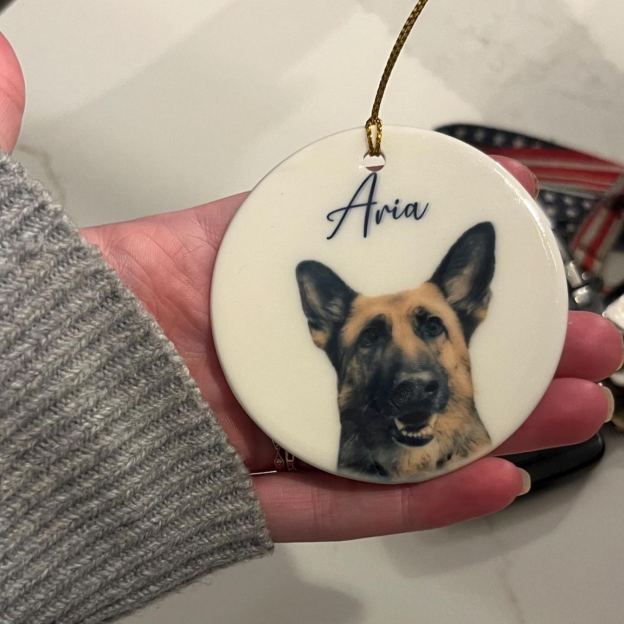 Personalized Pet Photo Christmas Ornament | BKPet264