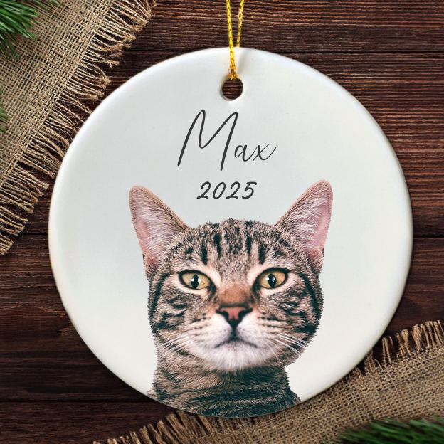 Personalized Pet Photo Christmas Ornament | BKPet264