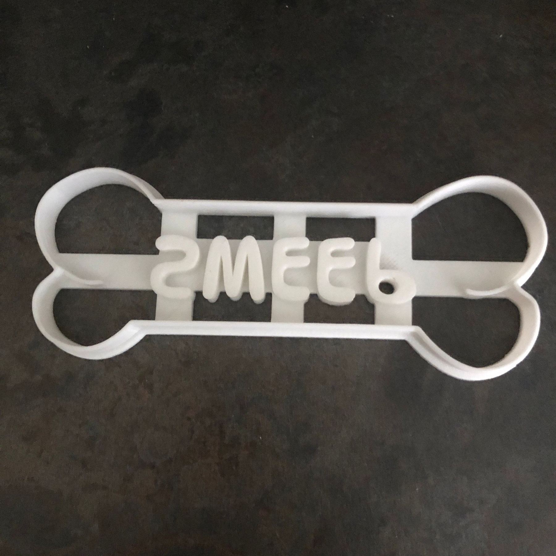 Personalized 3D Printed Dog Bone Cookie Cutter | BKPet343