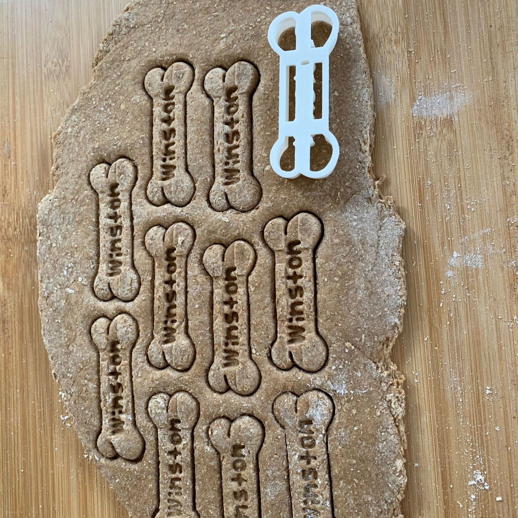 Personalized 3D Printed Dog Bone Cookie Cutter | BKPet343