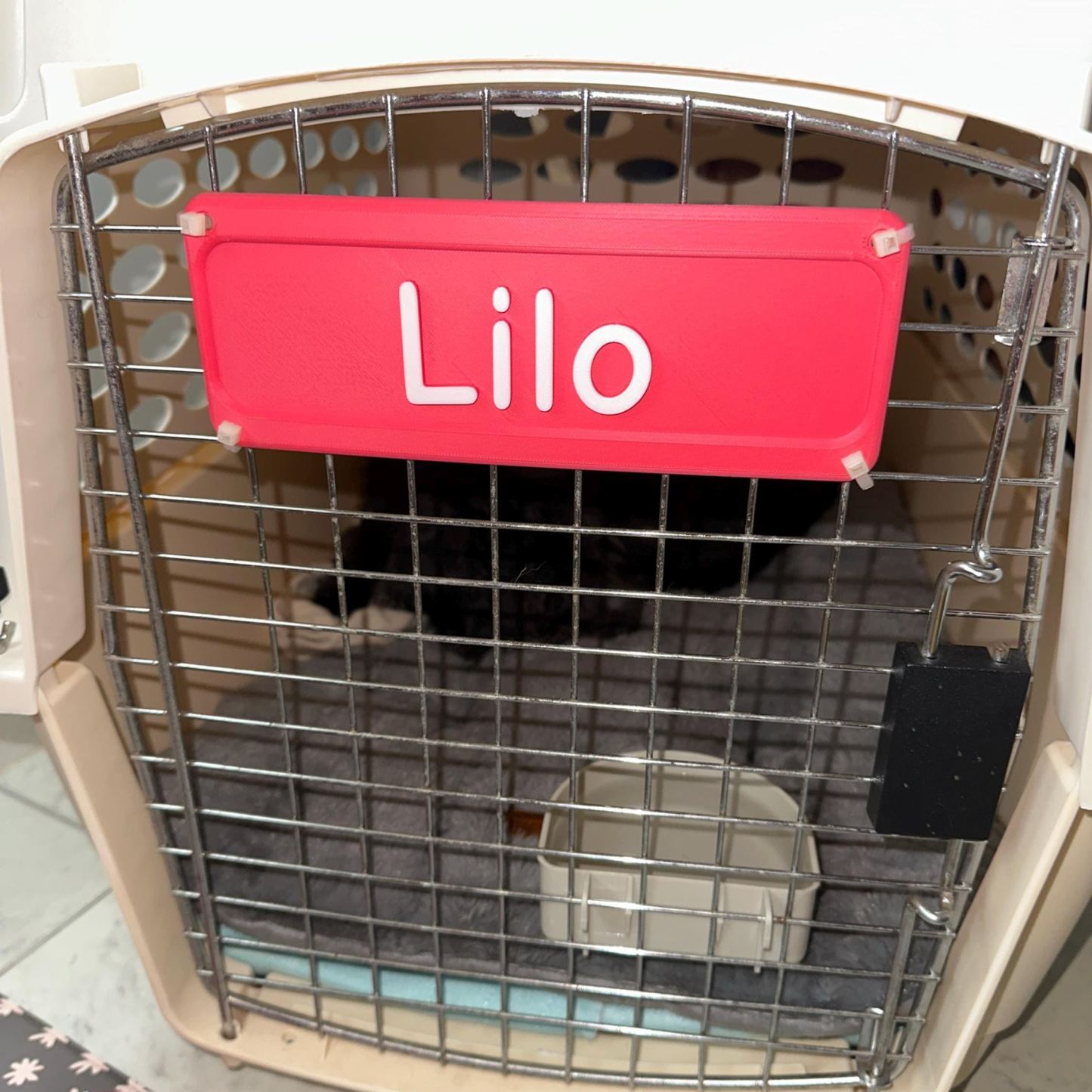 Personalized Durable Pet Name Plate for Crate | MNHome69