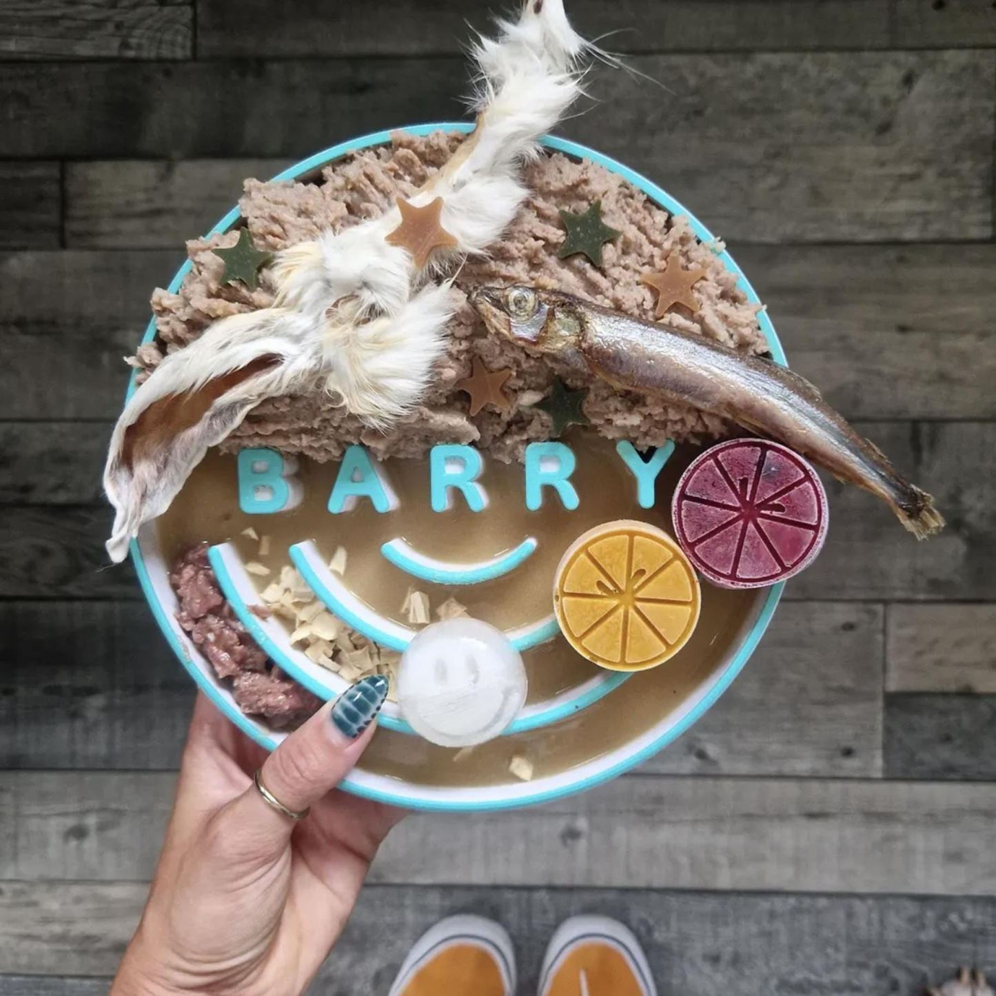 Personalized 3D Printed Dog Slow Feeder Bowl | BKPet354