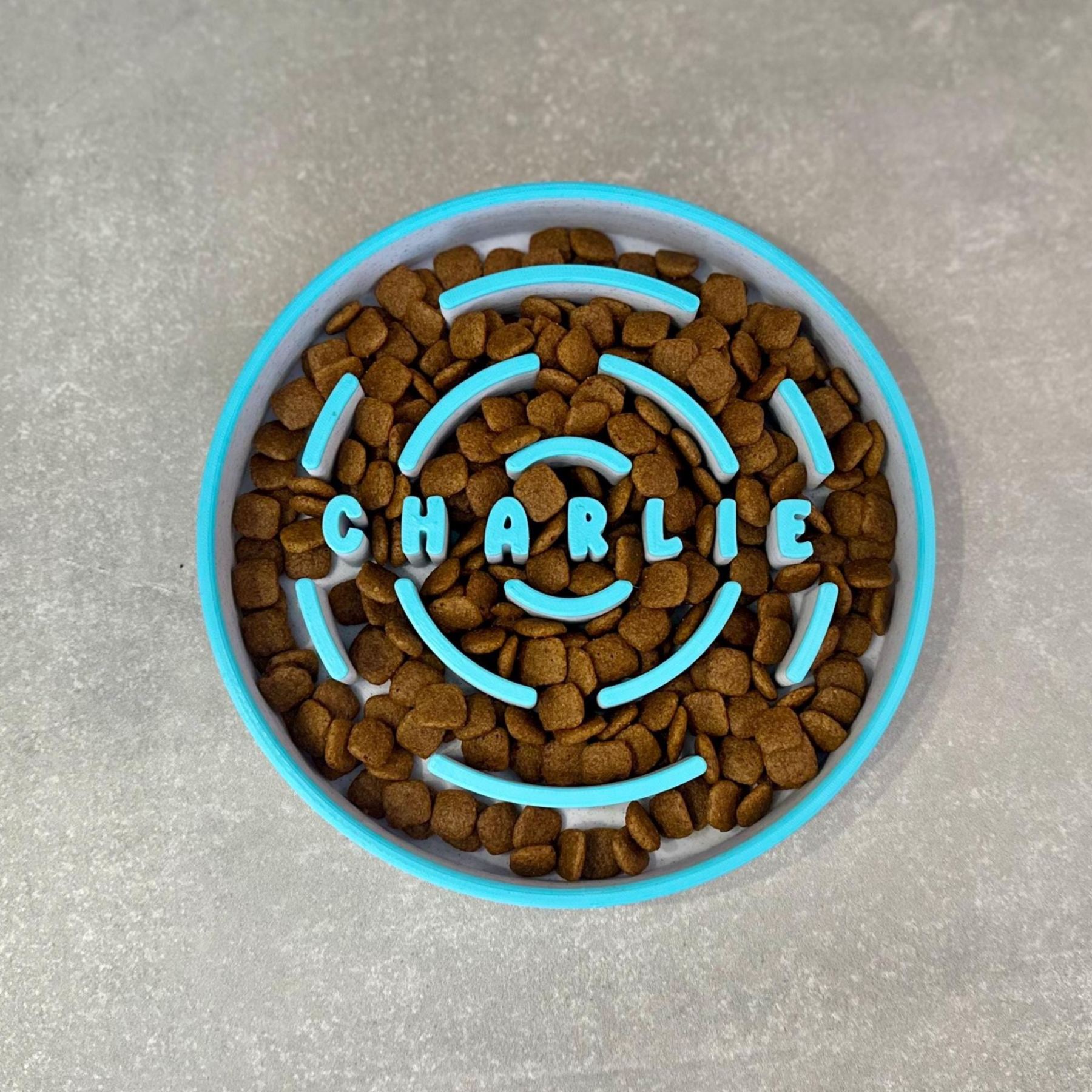 Personalized 3D Printed Dog Slow Feeder Bowl | BKPet354