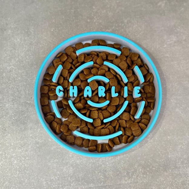Personalized 3D Printed Dog Slow Feeder Bowl | BKPet354