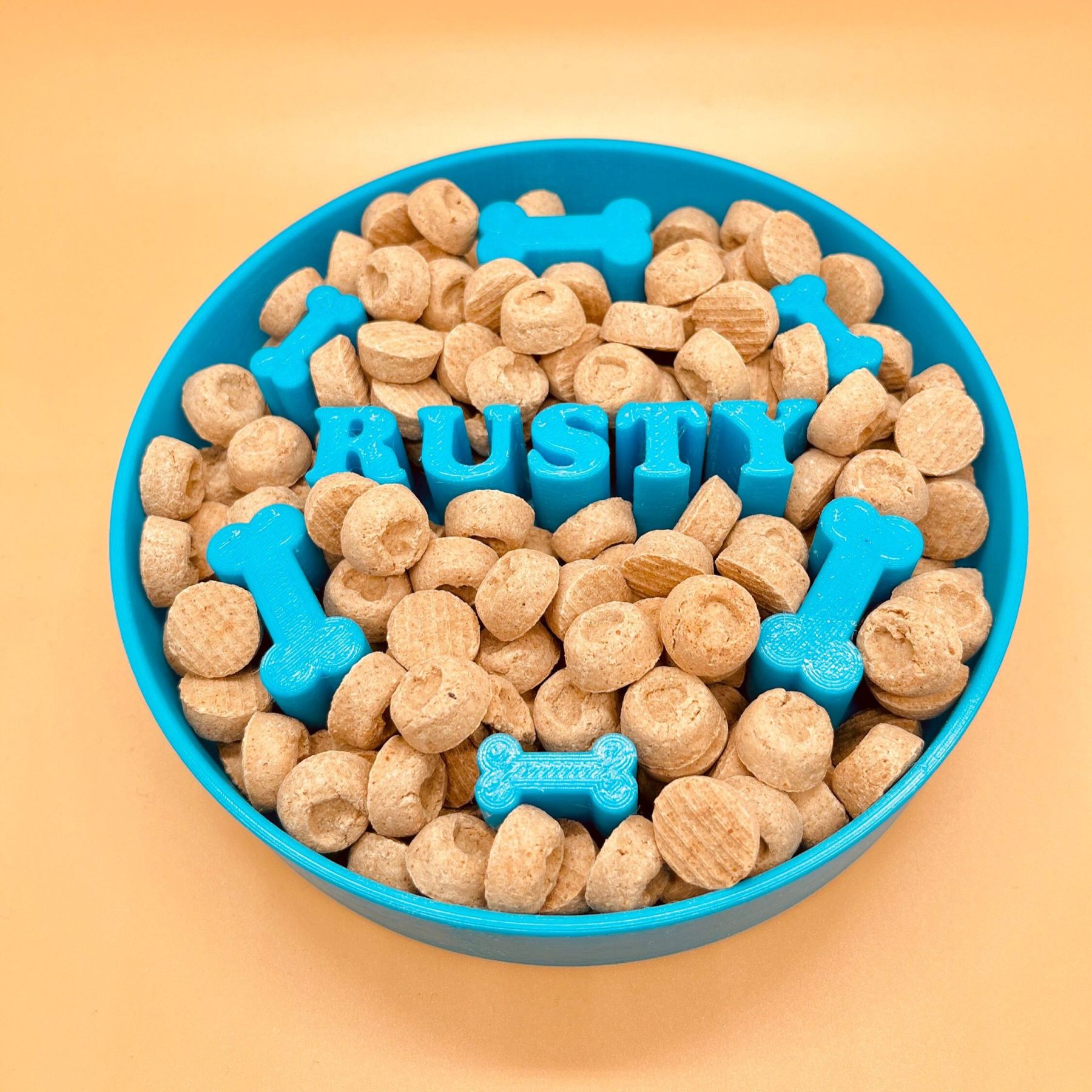 Personalized 3D Printed Dog Slow Feeder Bowl | BKPet357