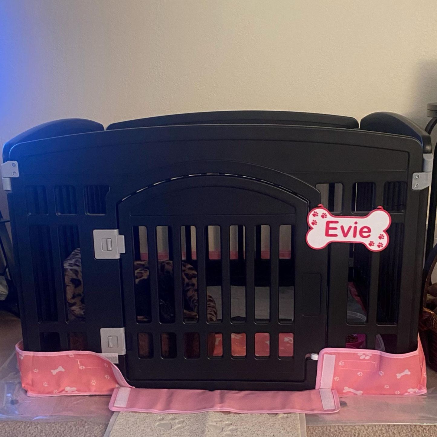 Personalized 3D Printed Dog Name Crate Sign | BKPet359