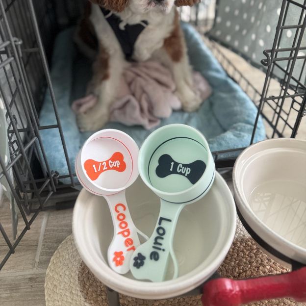 Personalized 3D Printed Measuring Dog Food Scoop | BKPet370