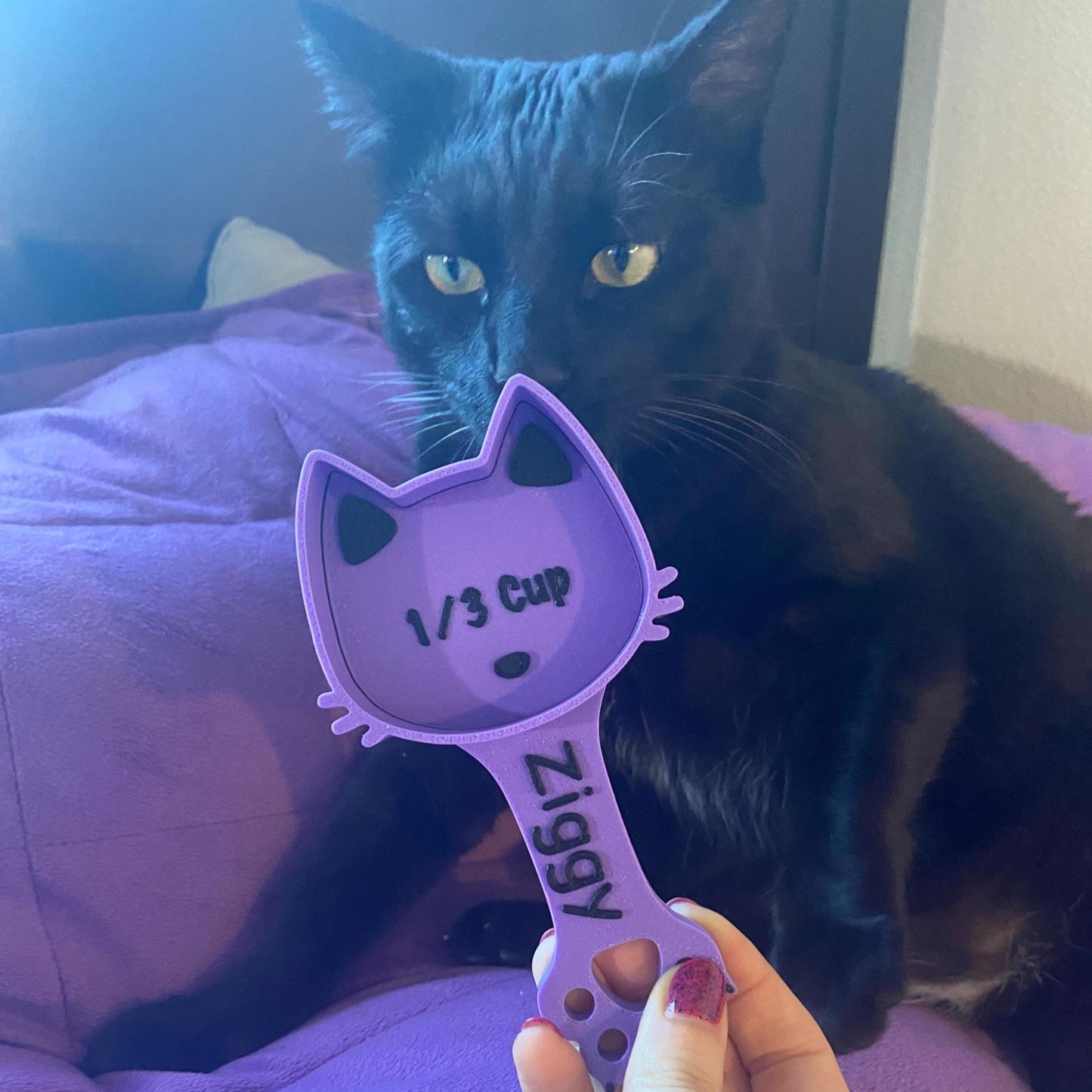 Personalized 3D Printed Measuring Cat Food Scoop | BKPet371