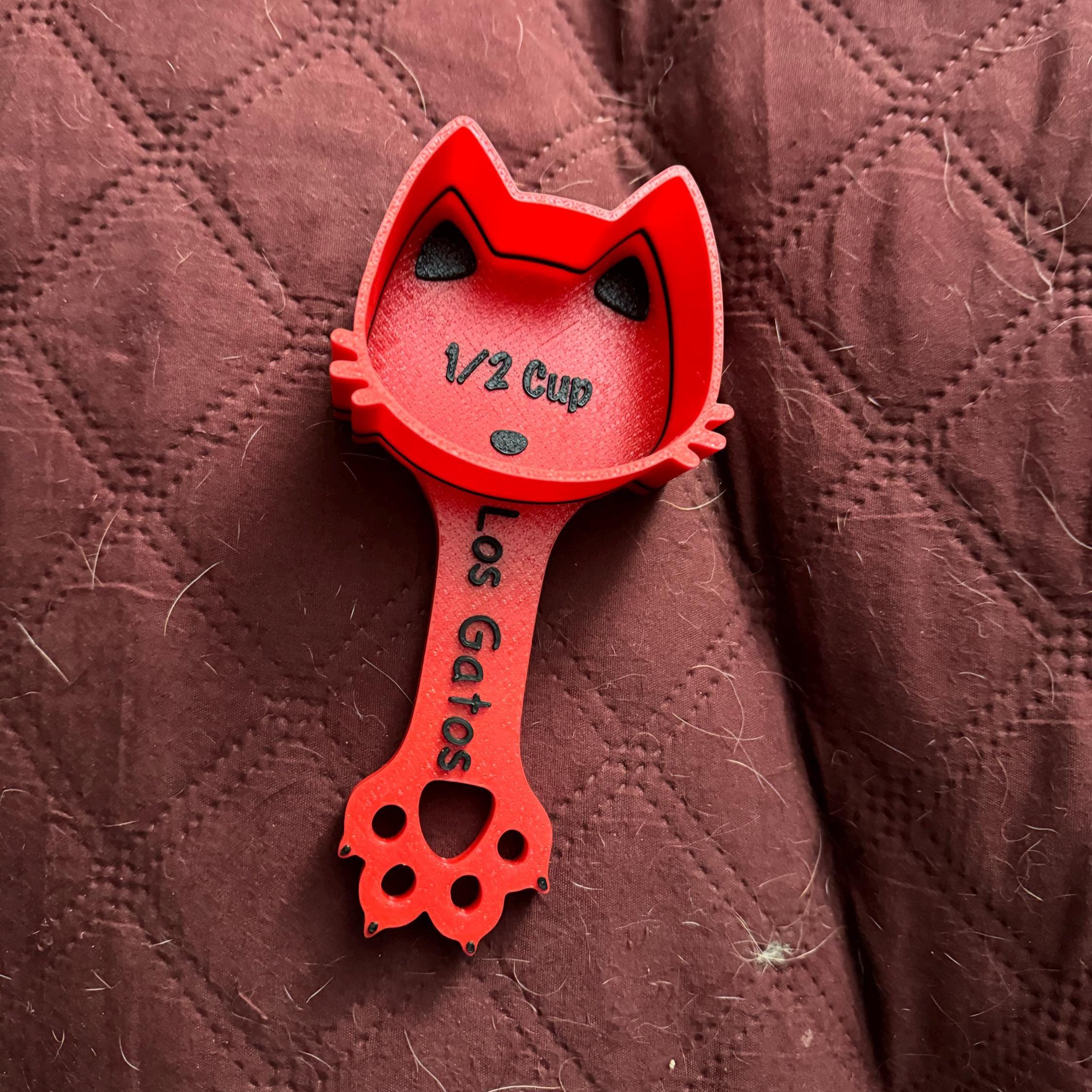 Personalized 3D Printed Measuring Cat Food Scoop | BKPet371
