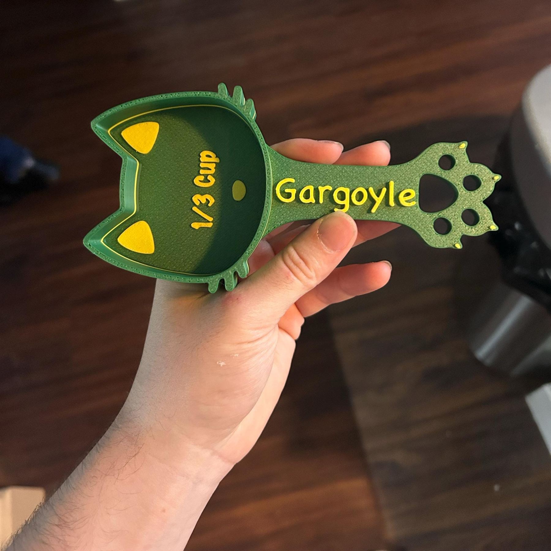 Personalized 3D Printed Measuring Cat Food Scoop | BKPet371