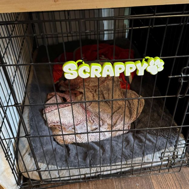 Personalized 3D Printed Dog Name Crate Sign | BKPet372