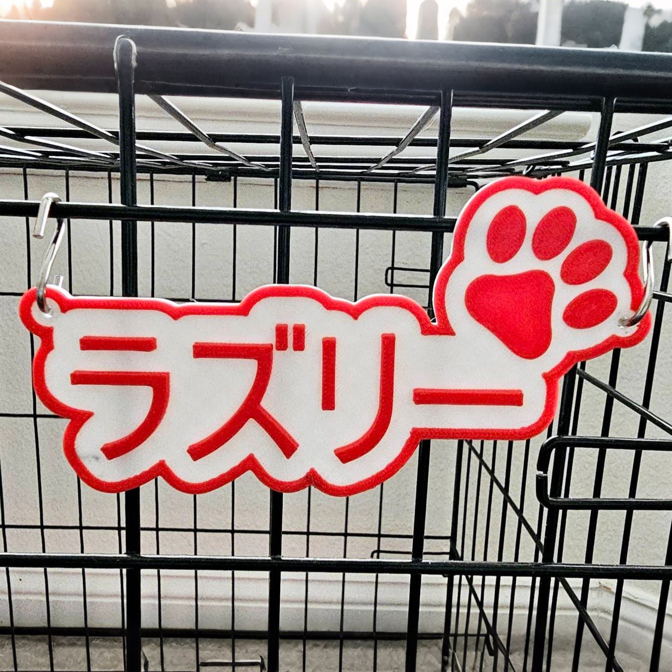 Personalized 3D Printed Dog Name Crate Sign | BKPet373