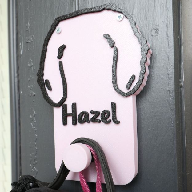 Personalized Leash & Collar Hanger Dog Leash Hanger for Wall | BKPet402