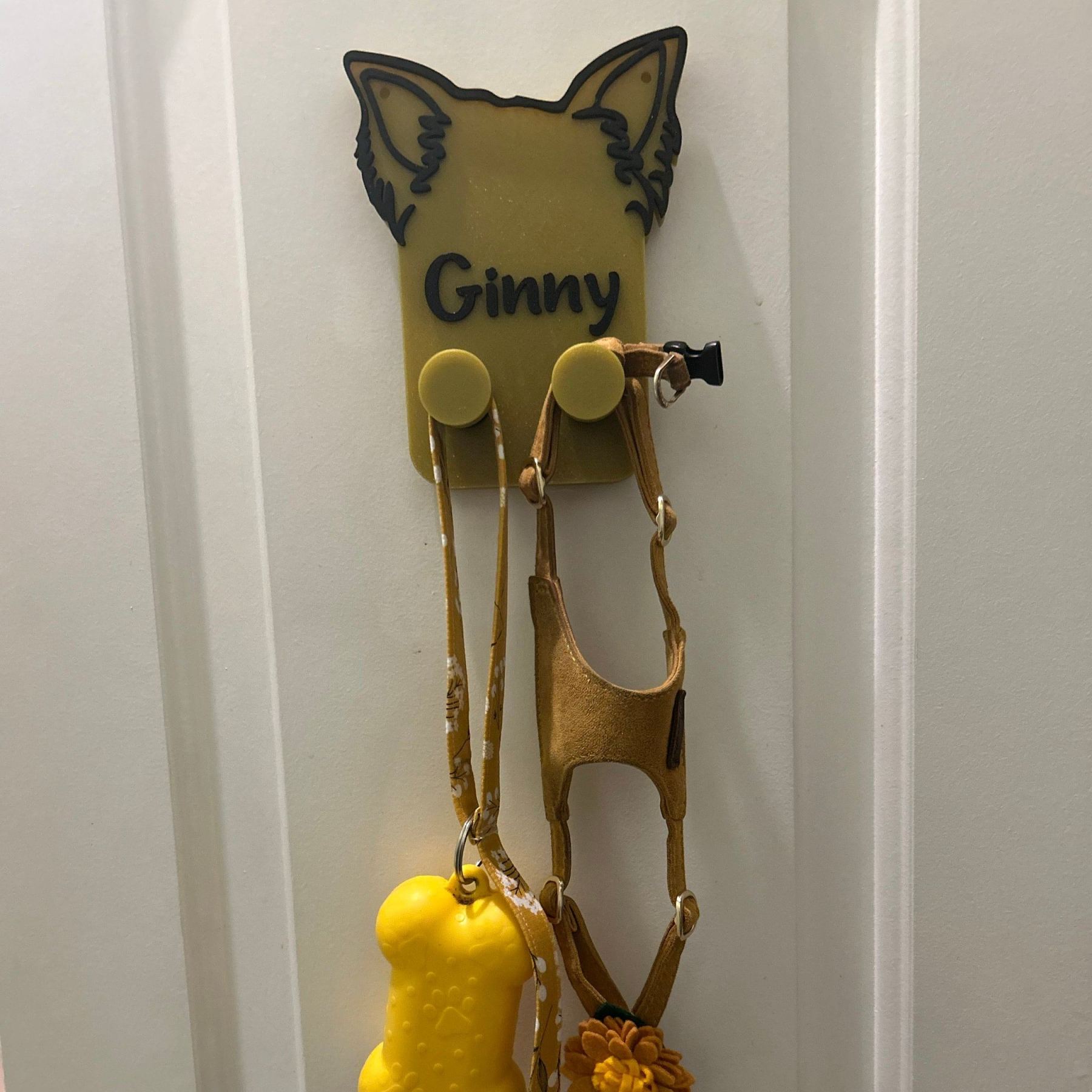 Personalized Leash & Collar Hanger Dog Leash Hanger for Wall | BKPet402