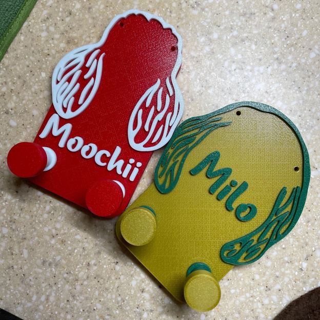 Personalized Leash & Collar Hanger Dog Leash Hanger for Wall | BKPet402